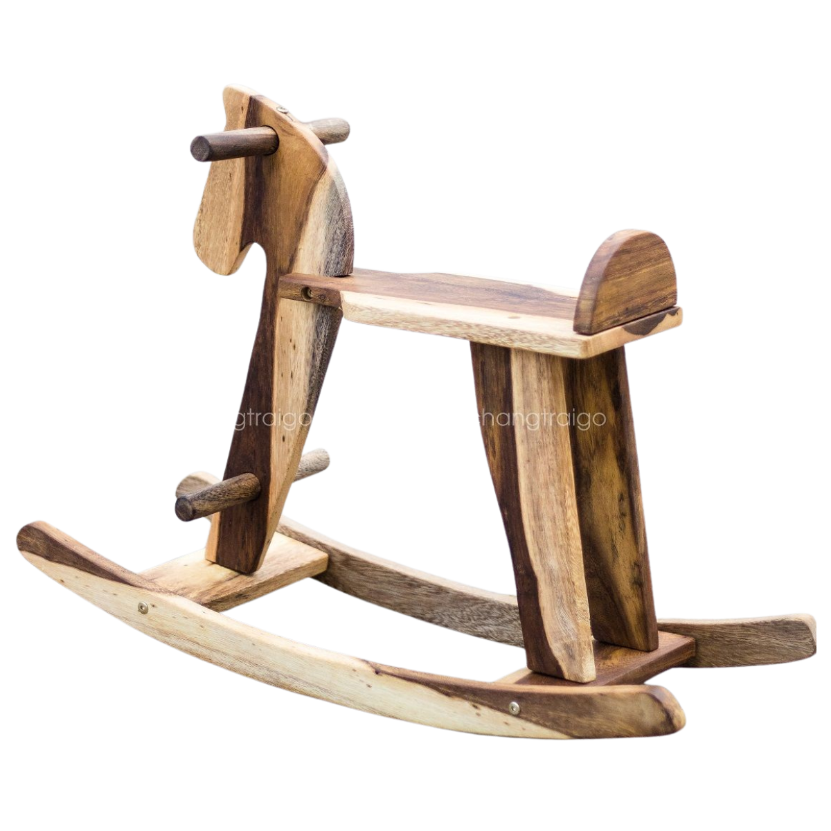 Rocking Wooden Horse – Montessori Baby Toy (Age 3+)