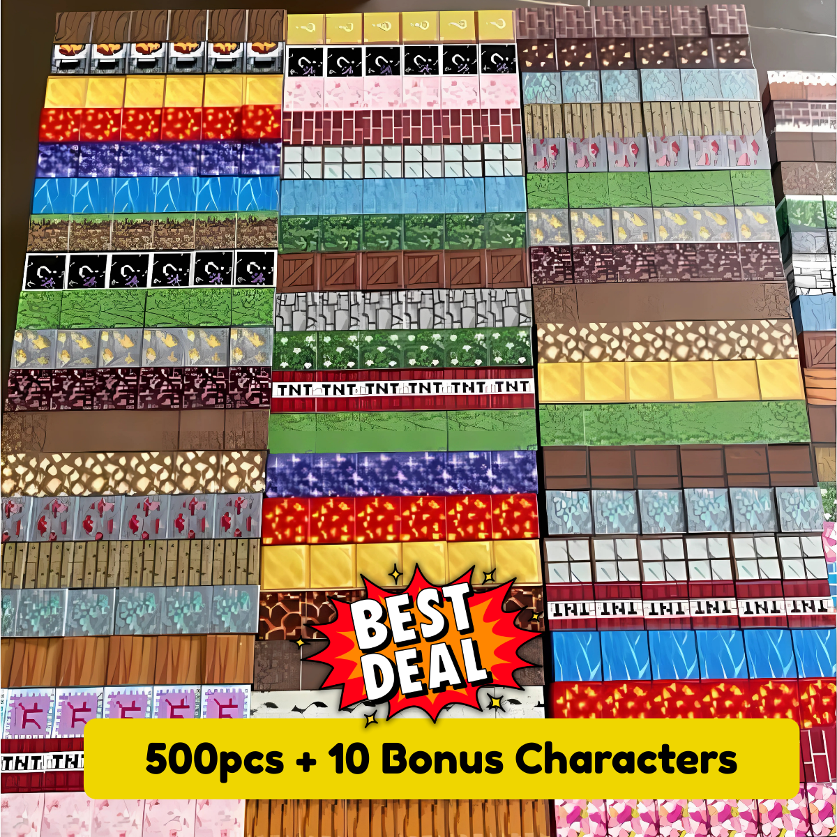 Magnetic Building Blocks (100/200/500 pcs) – Minecraft-Inspired STEM Toy for Creative Kids (Age 5+)