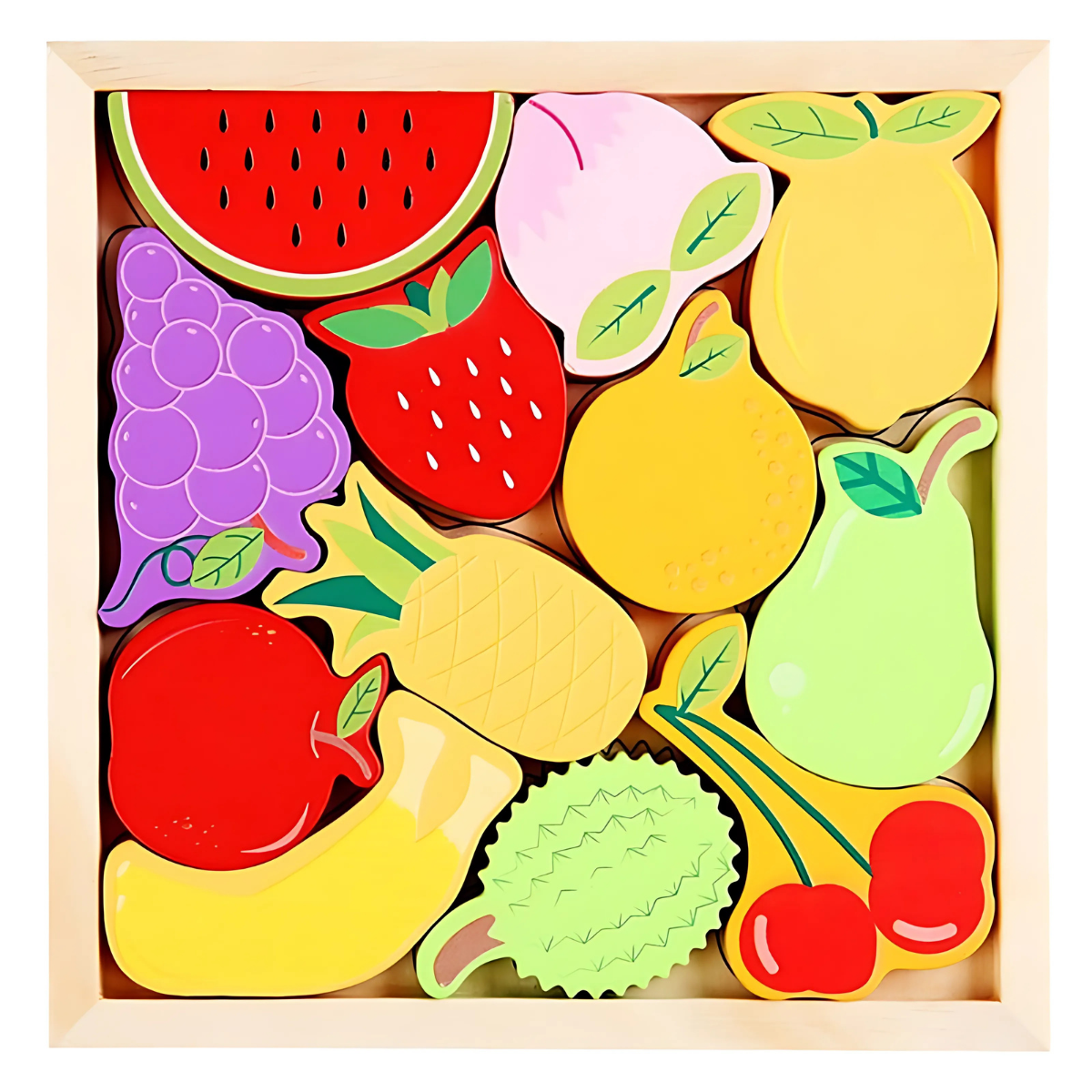 Wooden Logic Puzzle Board - Montessori Educational Toy (Age 3+)