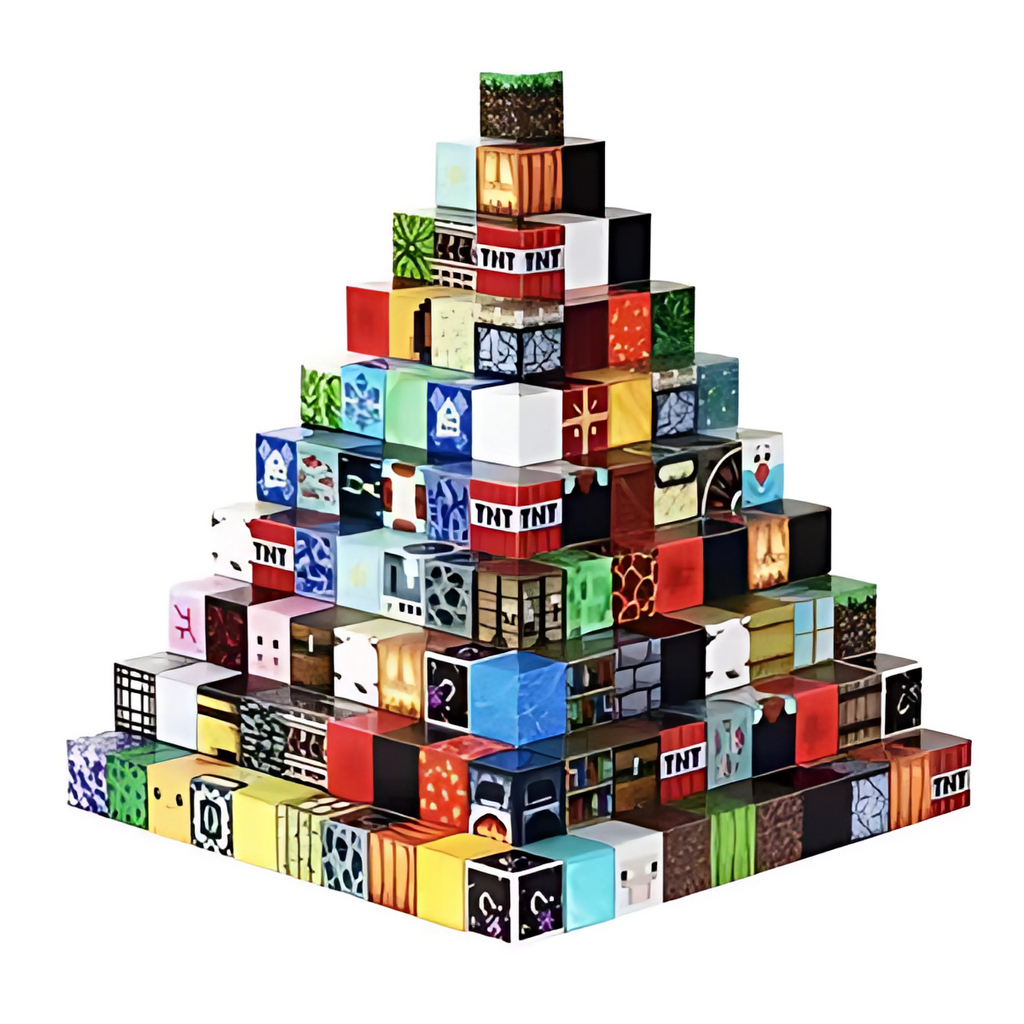Magnetic Building Blocks 200pcs – Minecraft Inspired STEM Educational Toy for Kids Age 5+ | Large Creative Construction Set