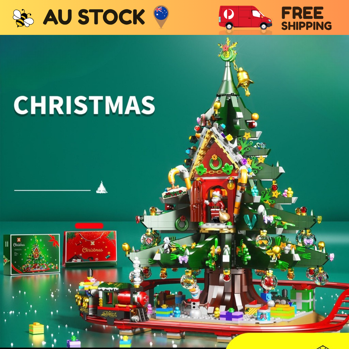 Premium Christmas Tree Decor Model Kit – STEM Holiday Toy DIY (Age 6+)