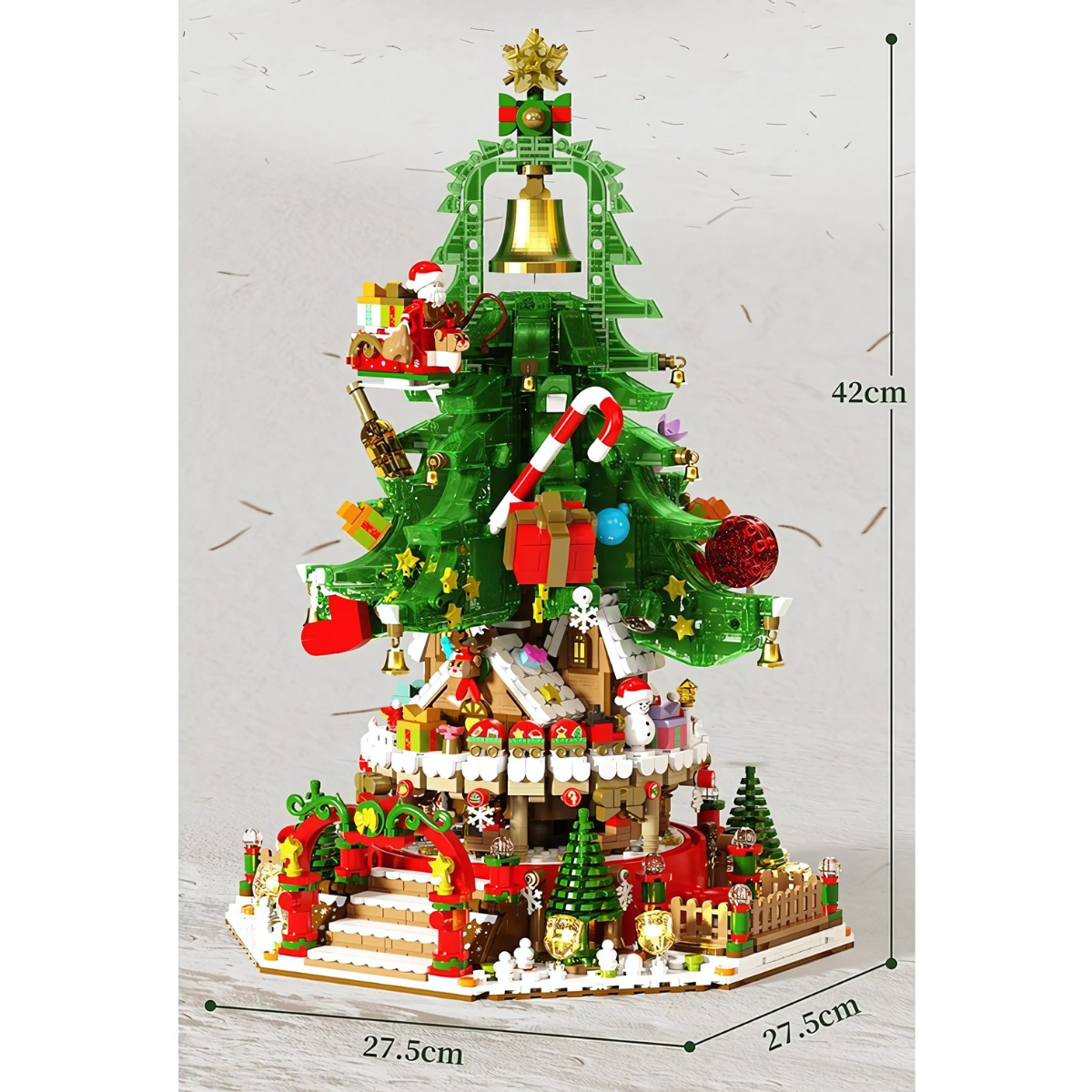 Premium Christmas Tree Model Kit with Lights – STEM Building Toy (Age 6+)