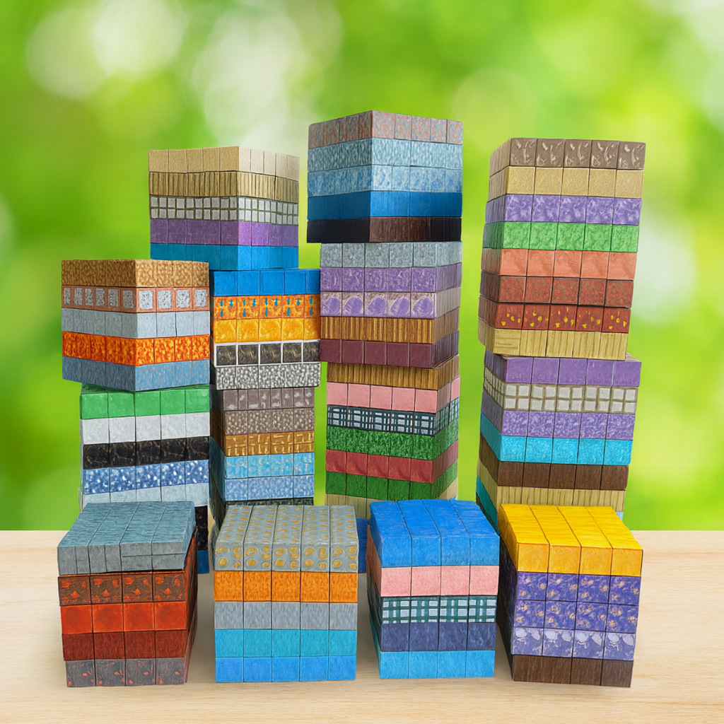 Magnetic Building Blocks 200pcs – Minecraft Inspired STEM Educational Toy for Kids Age 5+ | Large Creative Construction Set