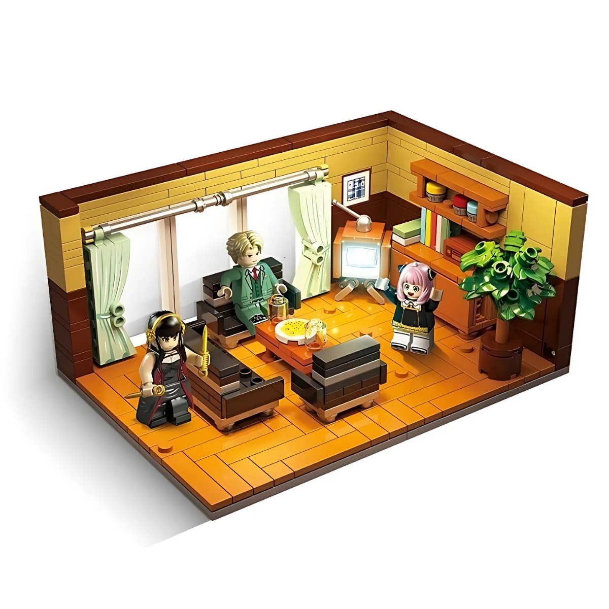 Spy X Family Living Room Model Kit – STEM Building Toy (Age 6+)