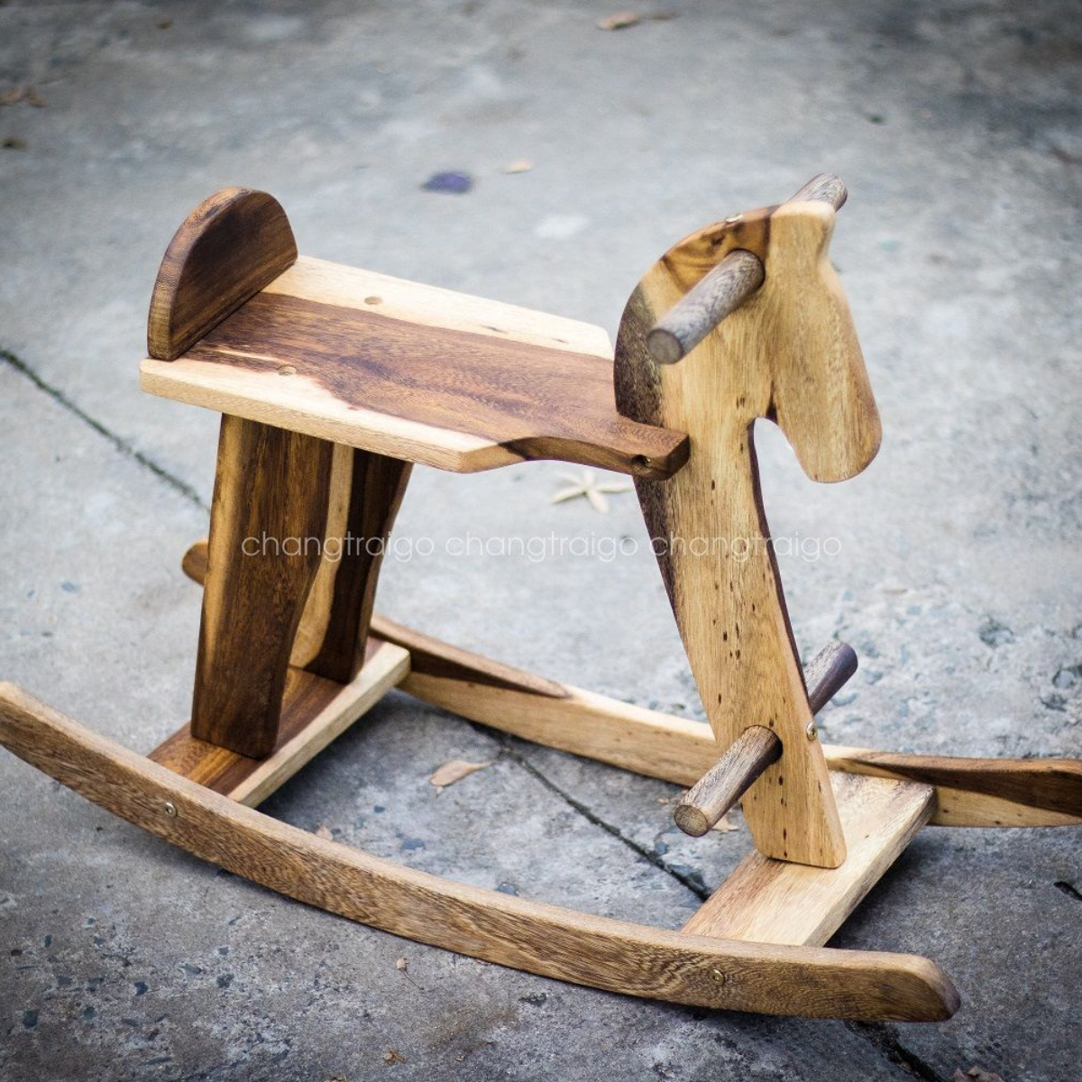 Rocking Wooden Horse – Montessori Baby Toy (Age 3+)